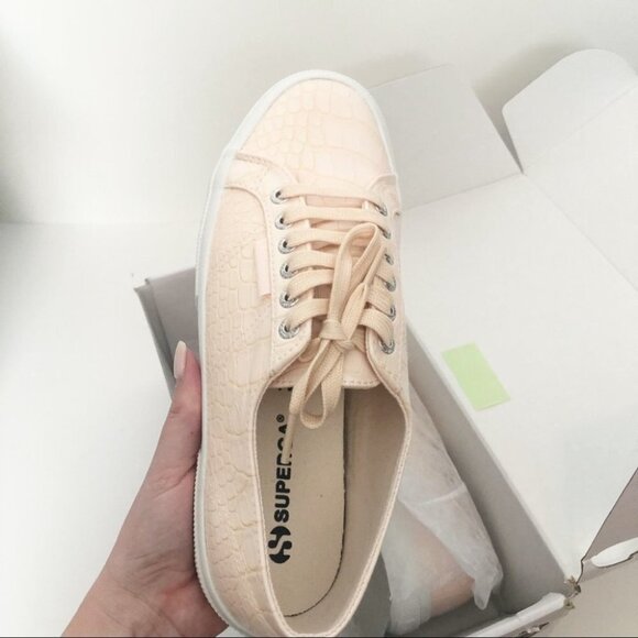SUPERGA 2750 Synth Crocodile Embossed Sneakers 41 - Picture 4 of 11